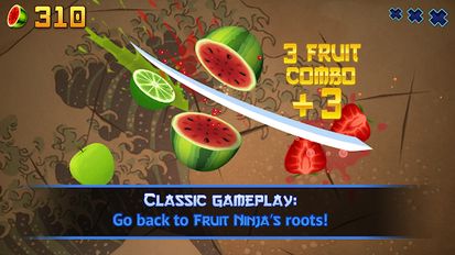 Download hacked Fruit Ninja Classic for Android - MOD Money