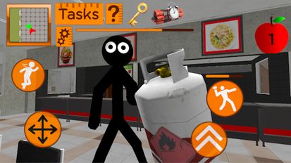 Download hacked Stickman Neighbor. Teacher Escape for Android - MOD Unlimited money