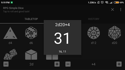 Download hacked RPG Simple Dice for Android - MOD Unlocked