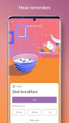 Baixe o Lembrete de Refeições (Versão Pro MOD) para Android - Captura de tela 1