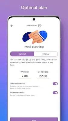 Baixe o Lembrete de Refeições (Versão Pro MOD) para Android - Captura de tela 3