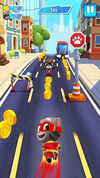 Download Talking Tom Hero Dash [MOD money] for Android