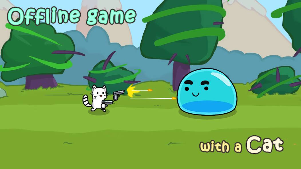 Download Cat shoot war: offline games [MOD money] for Android