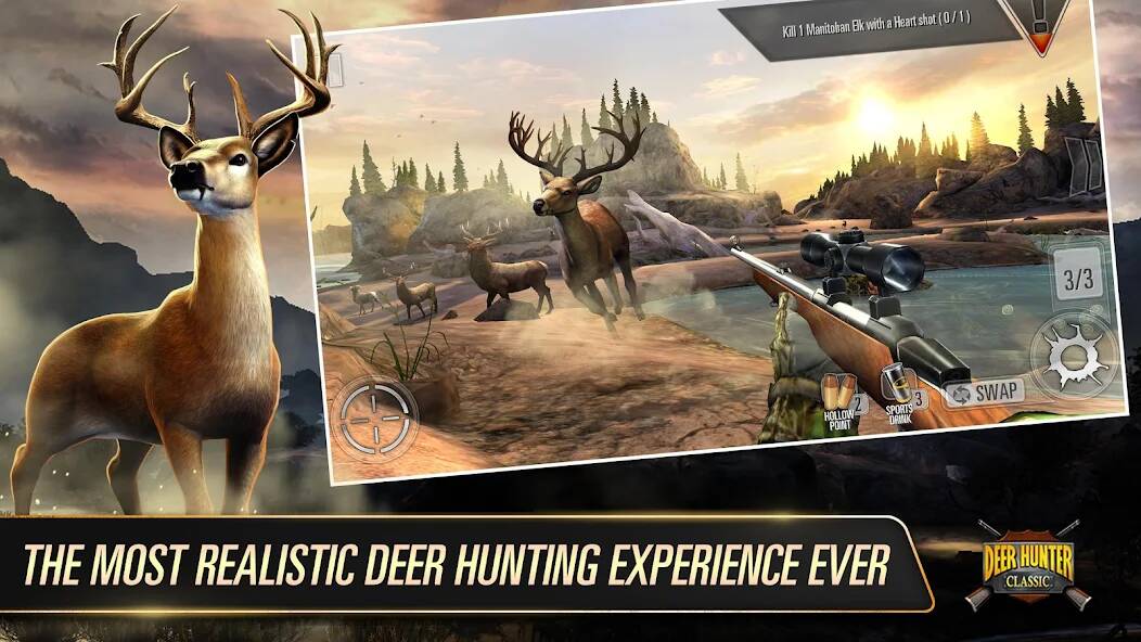 Download DEER HUNTER CLASSIC [MOD Unlimited money] for Android