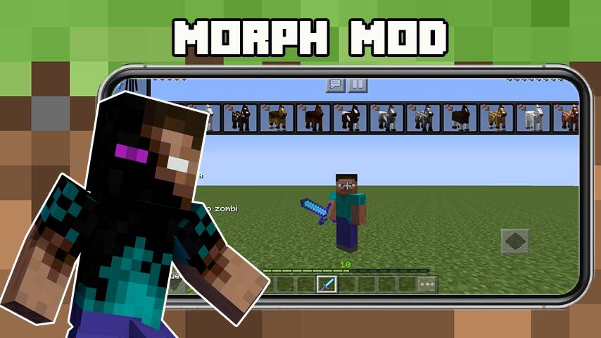 Download Morph Mod for Minecraft PE [MOD Unlimited money] for Android