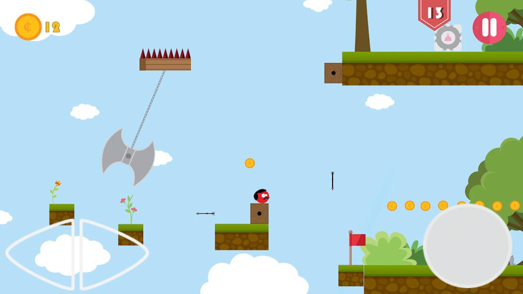 Download Super Red Jump Ball Mr Mustach [MOD coins] for Android