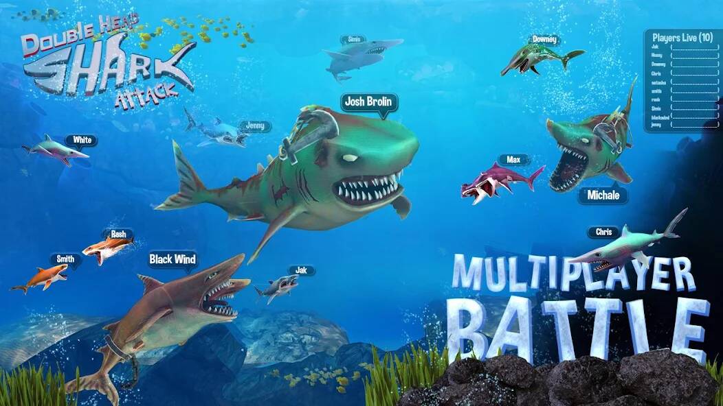 Download Double Head Shark Attack PVP [MOD Unlimited coins] for Android