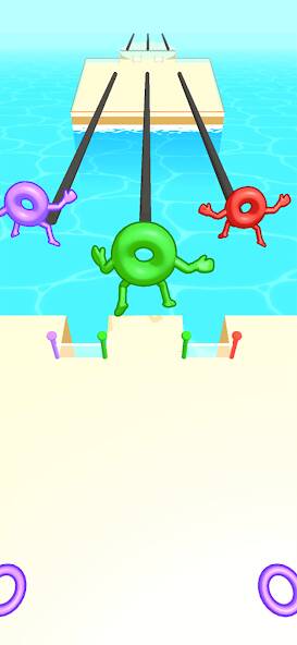 Download Donut Race - Make Bridge Games [MOD money] for Android