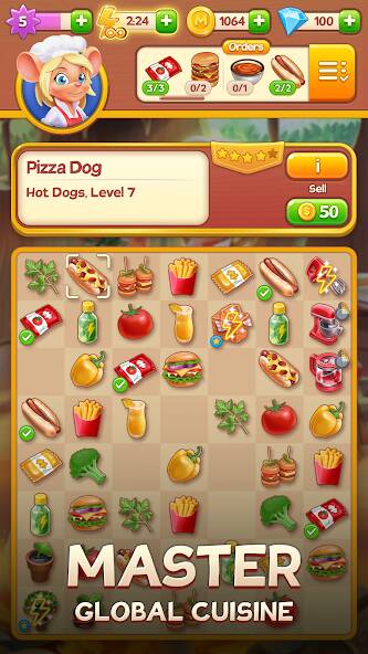 Download Merge Inn - Tasty Match Puzzle [MOD Unlimited coins] for Android