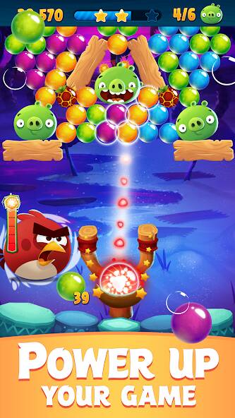 Download Angry Birds POP Bubble Shooter [MOD coins] for Android