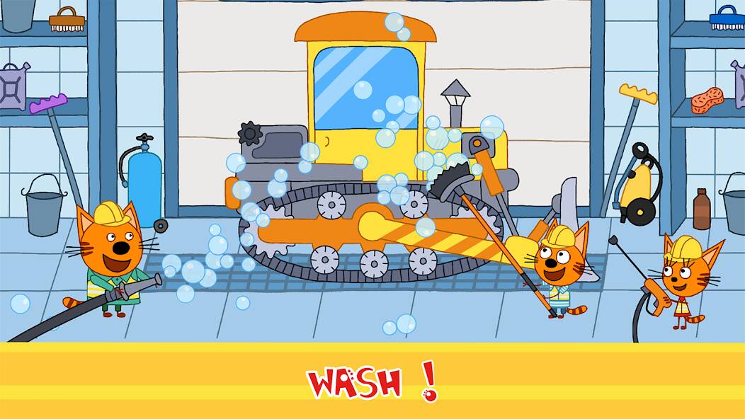 Download Kid-E-Cats Cars, Build a house [MOD money] for Android