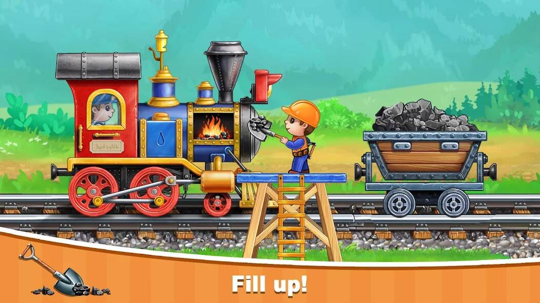 Download Train Games for Kids: station [MOD money] for Android