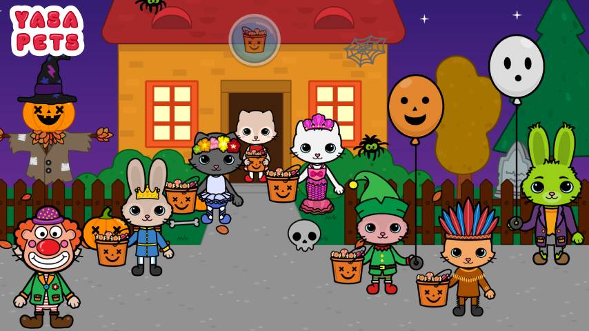 Download Yasa Pets Halloween [MOD Unlimited coins] for Android