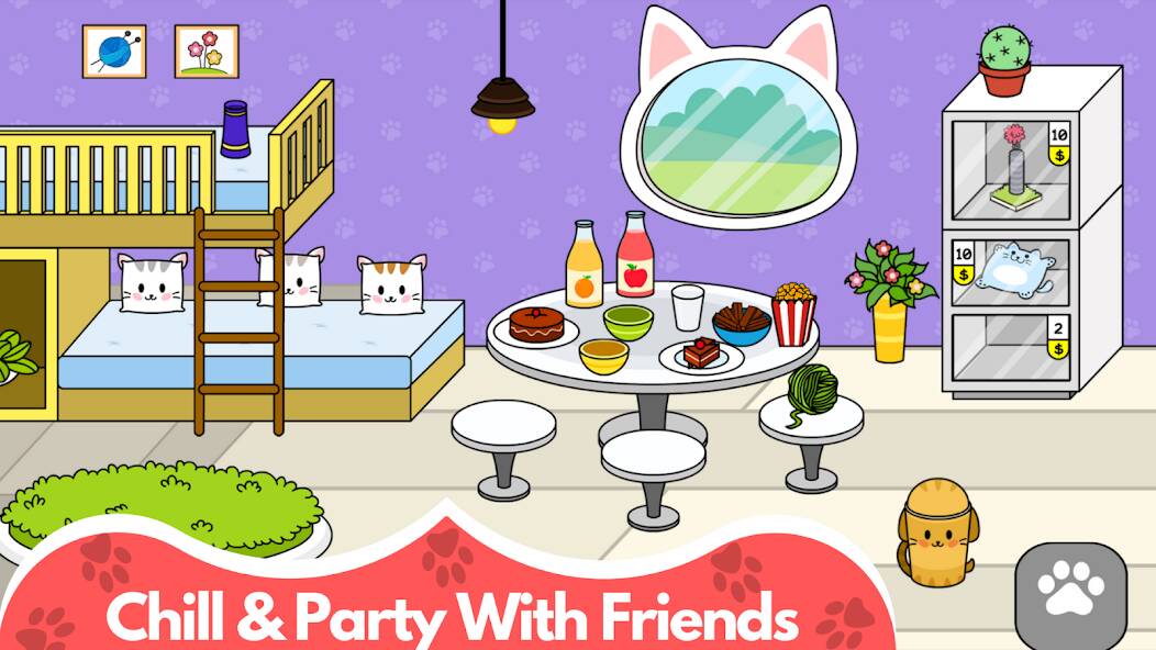 Download My Cat Town - Cute Kitty Games [MOD coins] for Android