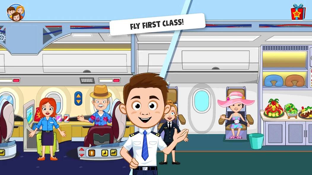 Download My Town Airport games for kids [MOD coins] for Android