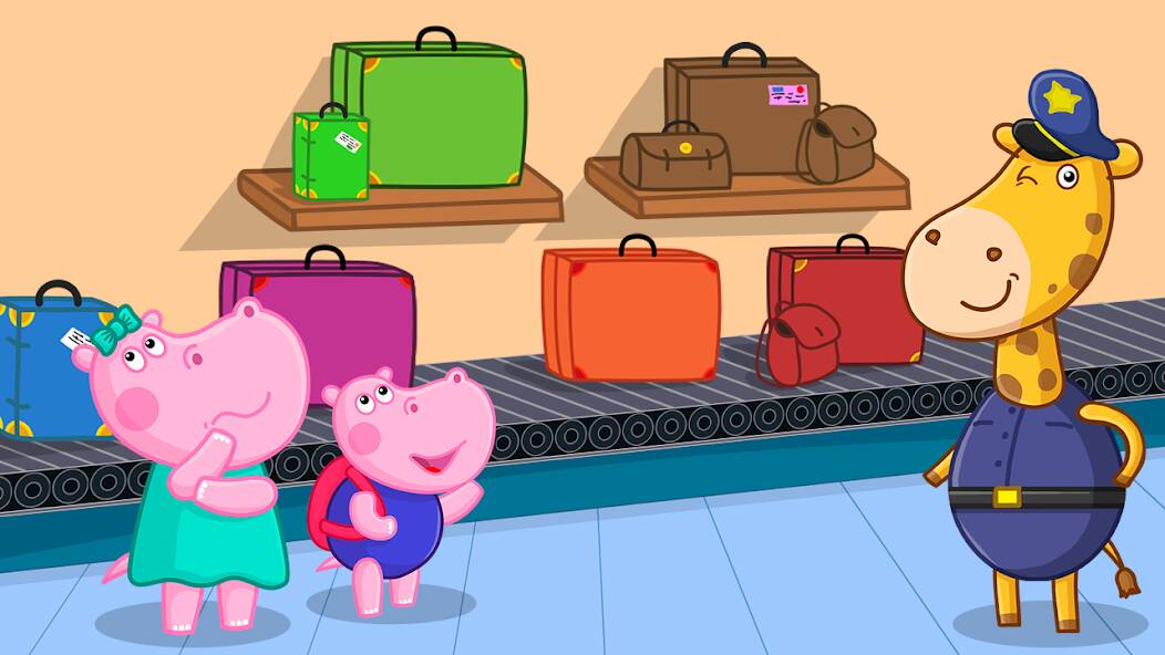 Download Hippo: Airport Profession Game [MOD coins] for Android