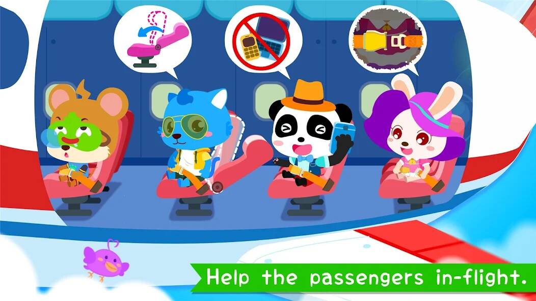 Download Baby Panda's Airport [MOD coins] for Android