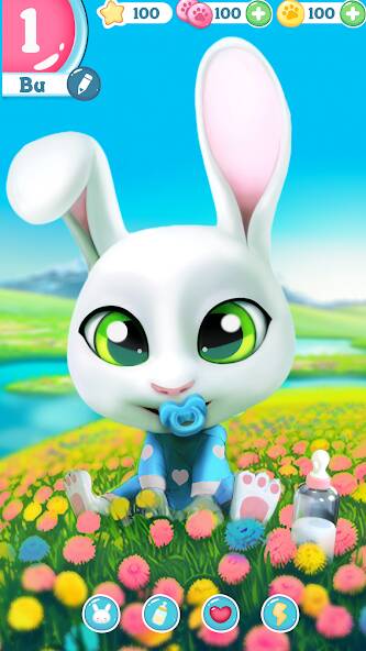 Download Bu Bunny - Cute pet care game [MOD Unlimited money] for Android