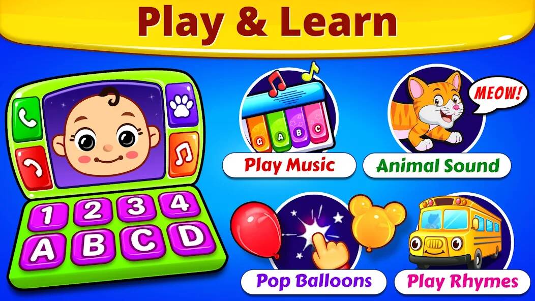 Download Baby Games: Piano & Baby Phone [MOD coins] for Android