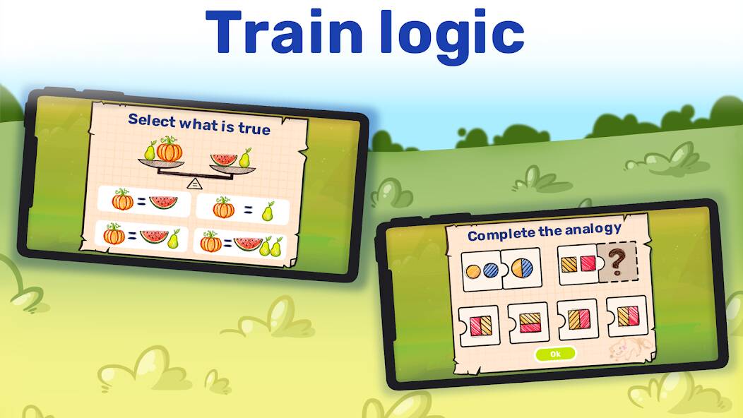 Download Math&Logic games for kids [MOD money] for Android