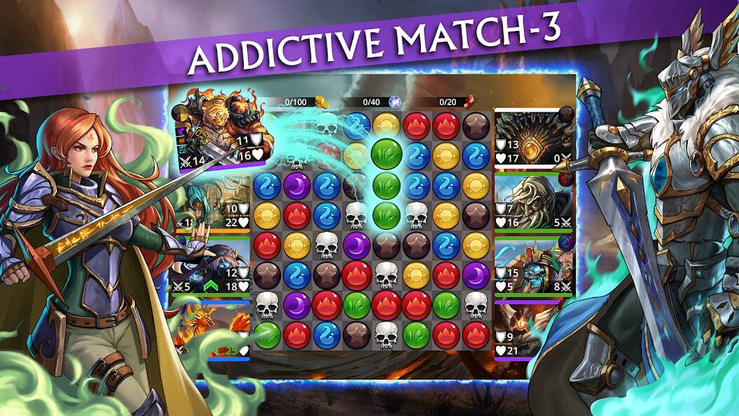 Download Gems of War - Match 3 RPG [MOD coins] for Android