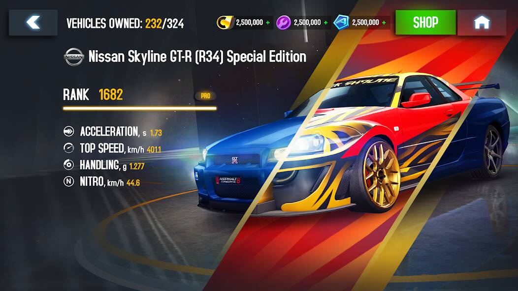Download Asphalt 8 - Car Racing Game [MOD Unlimited coins] for Android