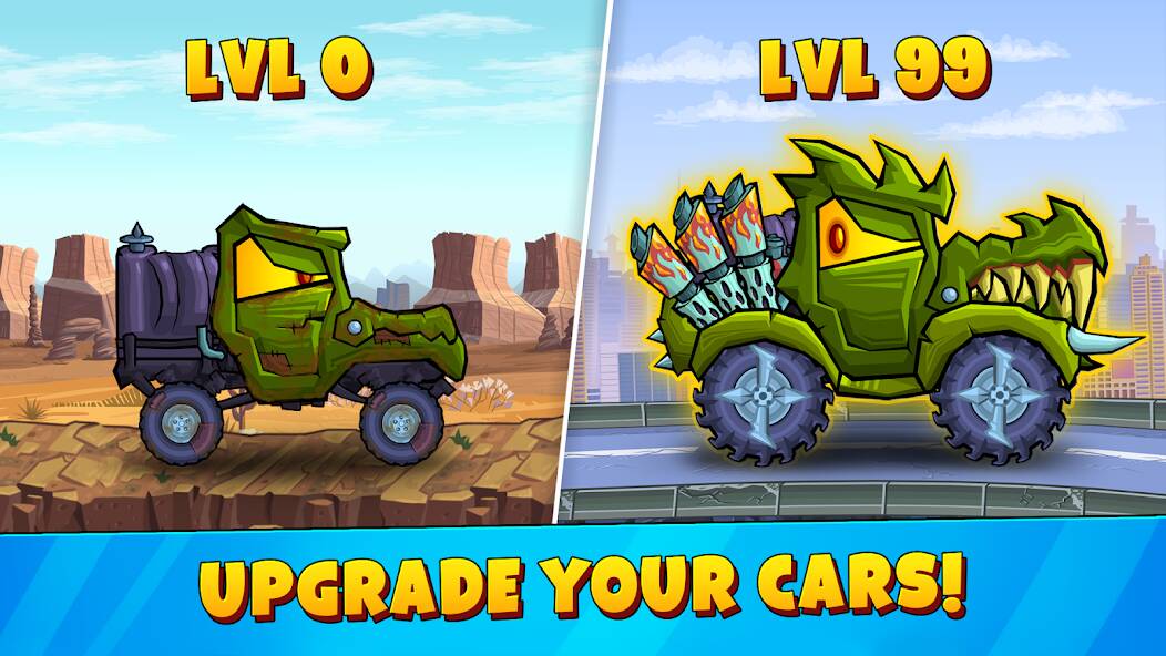 Download Car Eats Car 3 Hill Climb Race [MOD Unlimited money] for Android
