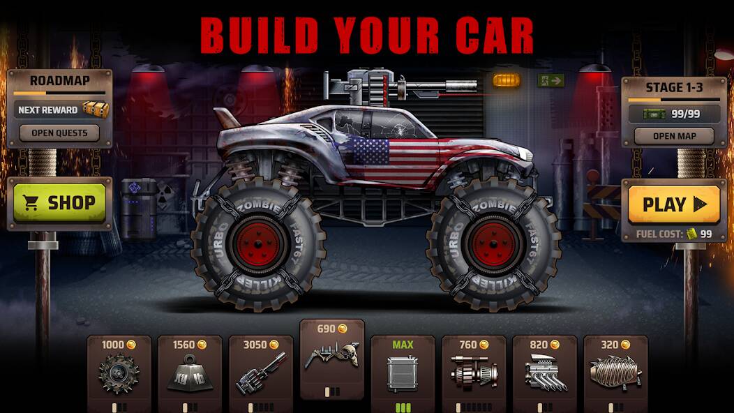 Download Zombie Hill Racing: Earn Climb [MOD Unlimited money] for Android