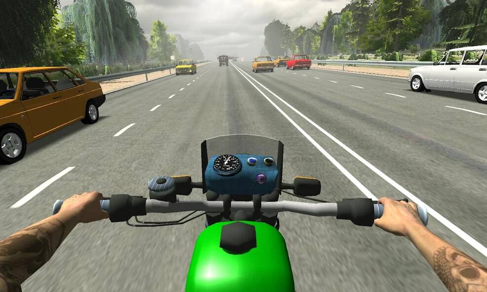 Download Russian Moto Traffic Rider 3D [MOD coins] for Android