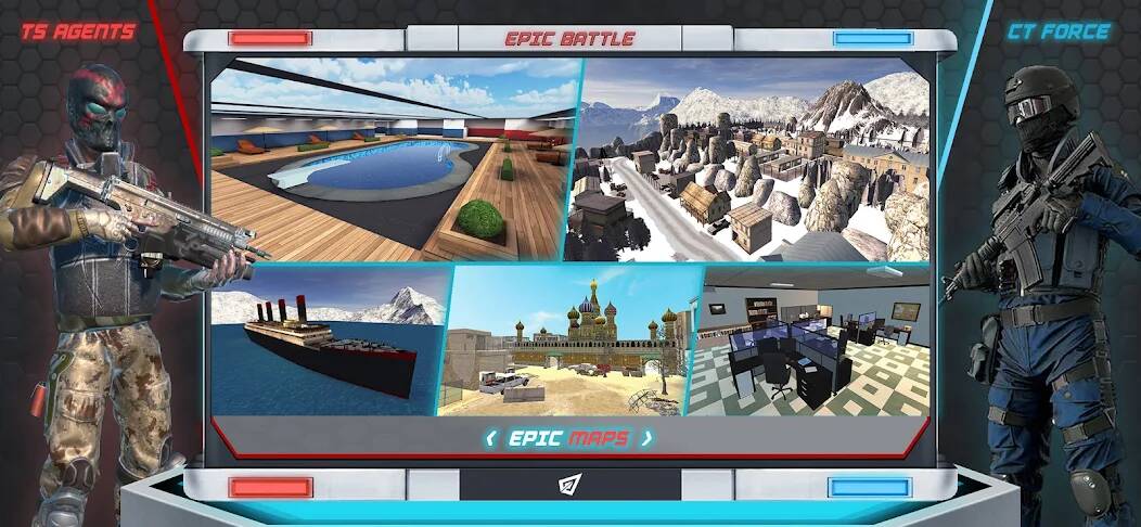 Download Epic Battle CS:FPS Mobile Game [MOD money] for Android