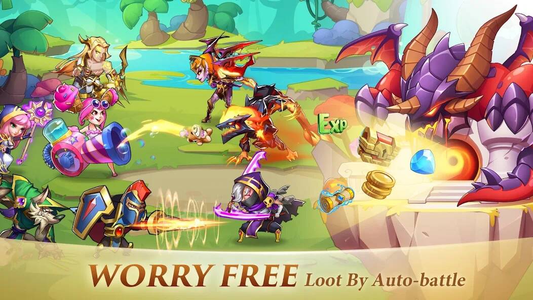 Download Idle Heroes [MOD coins] for Android