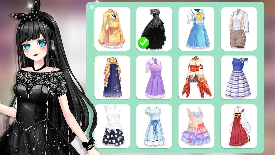 Download Makeover Anime Dress Up Games [MOD coins] for Android