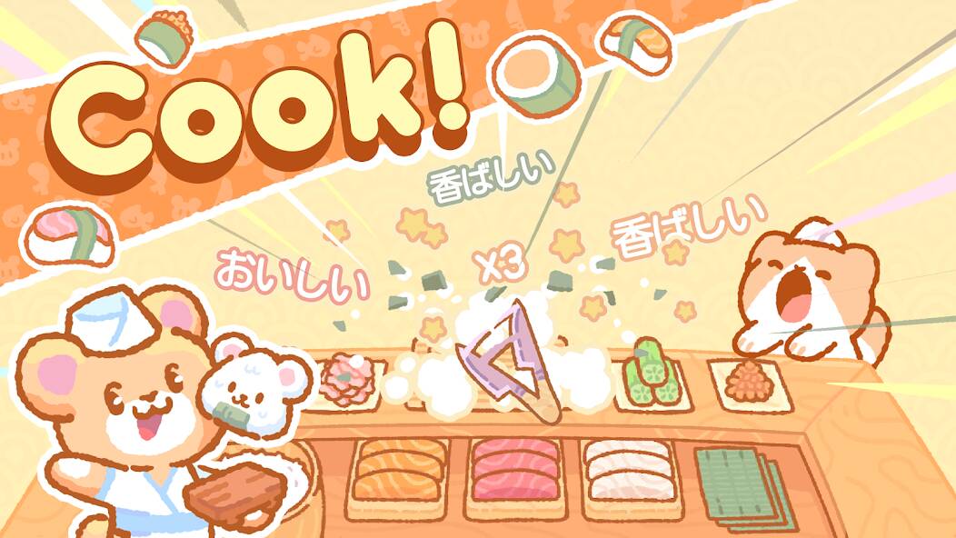 Download Kuma Sushi Bar [MOD coins] for Android