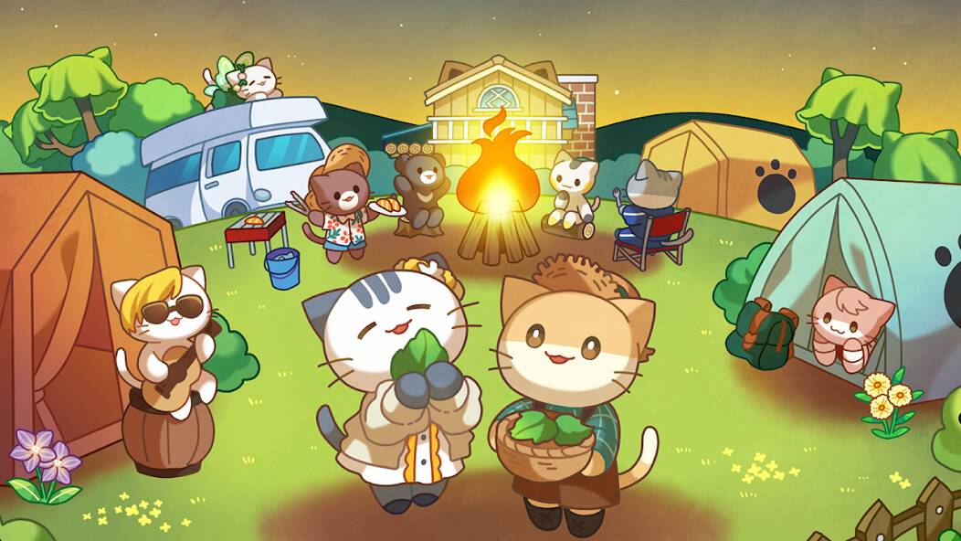 Download Cat Forest - Healing Camp [MOD money] for Android