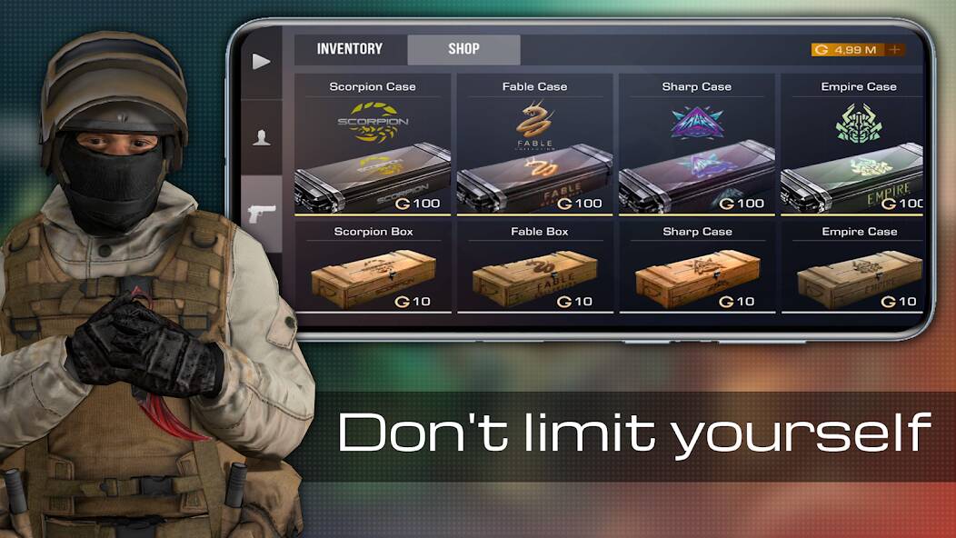 Download Case guns Simulator Standoff 2 [MOD money] for Android