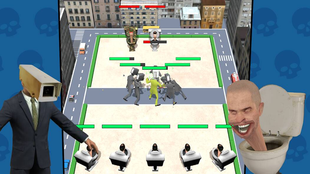 Download Merge Toilet Monster Fight [MOD coins] for Android