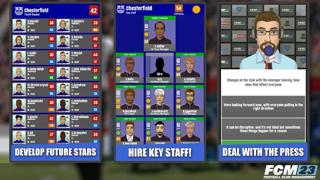 Download FCM23 Soccer Club Management [MOD Unlimited money] for Android