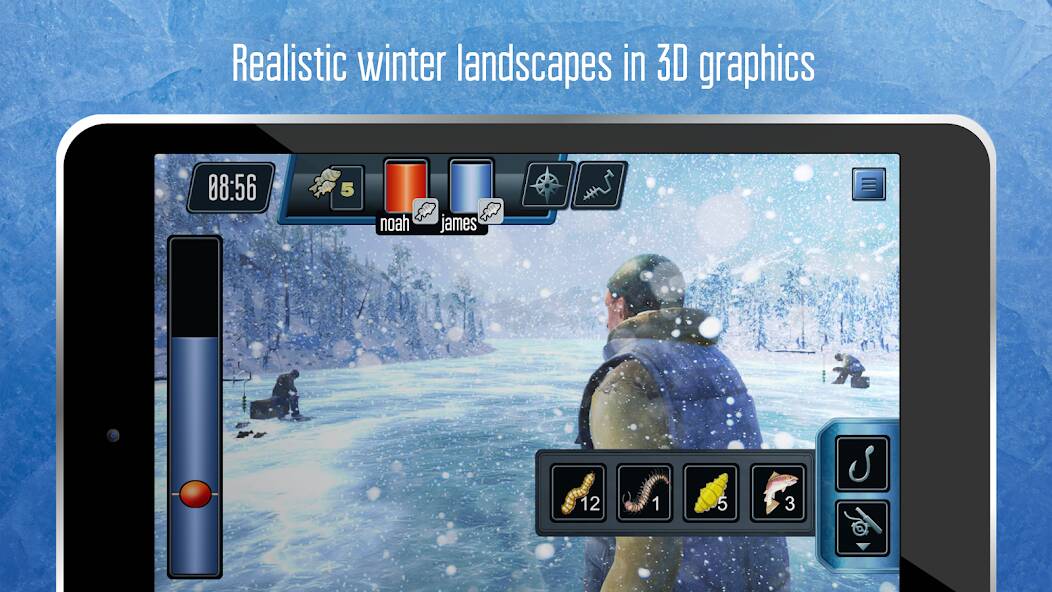 Download Ice fishing game. Catch bass. [MOD Unlimited money] for Android