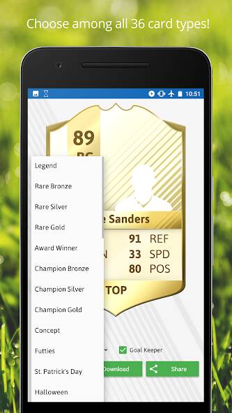 Download FUT Card Creator 23 [MOD Unlimited coins] for Android