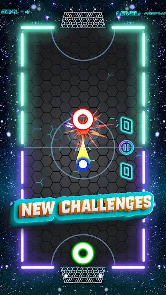 Download Air Hockey Glow HD Ultimate 2D [MOD money] for Android