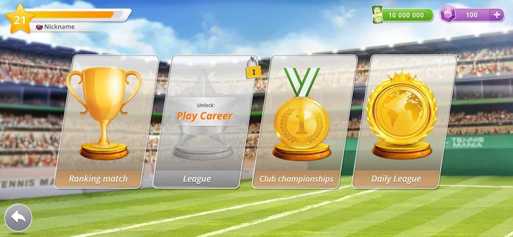 Download Tennis Mania Mobile [MOD Unlimited money] for Android